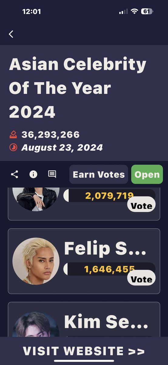 iamNurseRow's tweet photo. Added 2,012 points for Felip our Rock⭐️
#NETIZENSREPORT
#FELIPSUSON for Asian Celebrity of the Year
#ACOTY 2024
#ACOTY2024FELIPSUSON@thenreport
@felipsuperior #FELIP
#SB19_KEN
https://t.co/IloalFW3lw https://t.co/4Vagu3nCiC