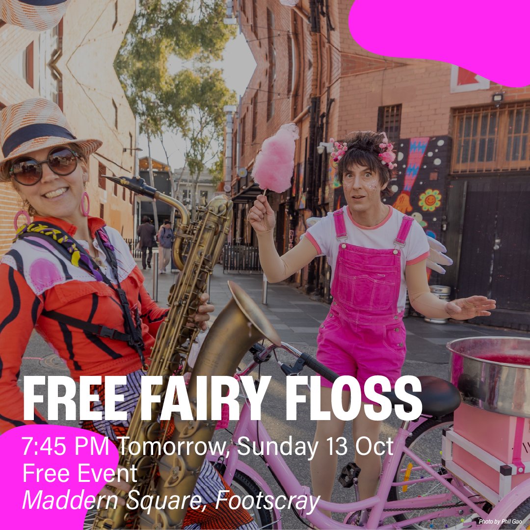 Free Fairy Floss - A magical, free, one-off, outdoor event featuring aerial performance, live music and fairy floss.