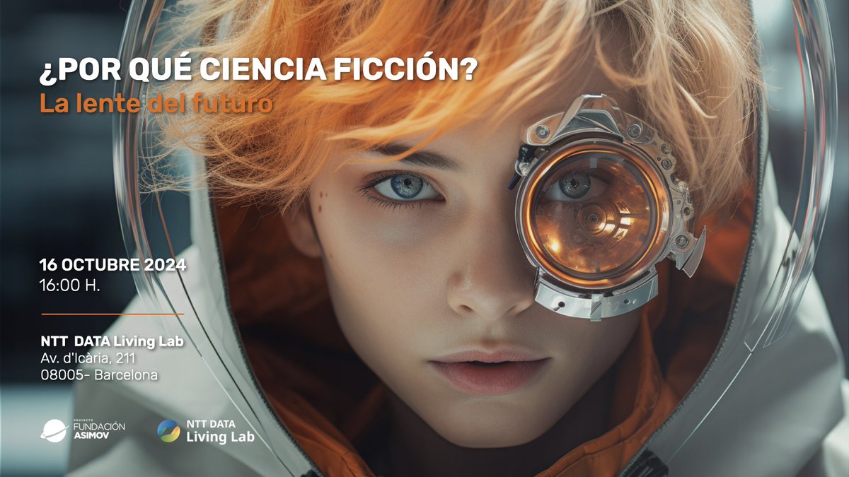 FundacionAsimov's tweet photo. La próxima semana llevaremos la #cienciaficción al magnífico #NTTDATALivingLab de Barcelona.
#Divulgación #Innovación #Prospectiva #EstudiosDeFuturo https://t.co/cgXylZuNdL