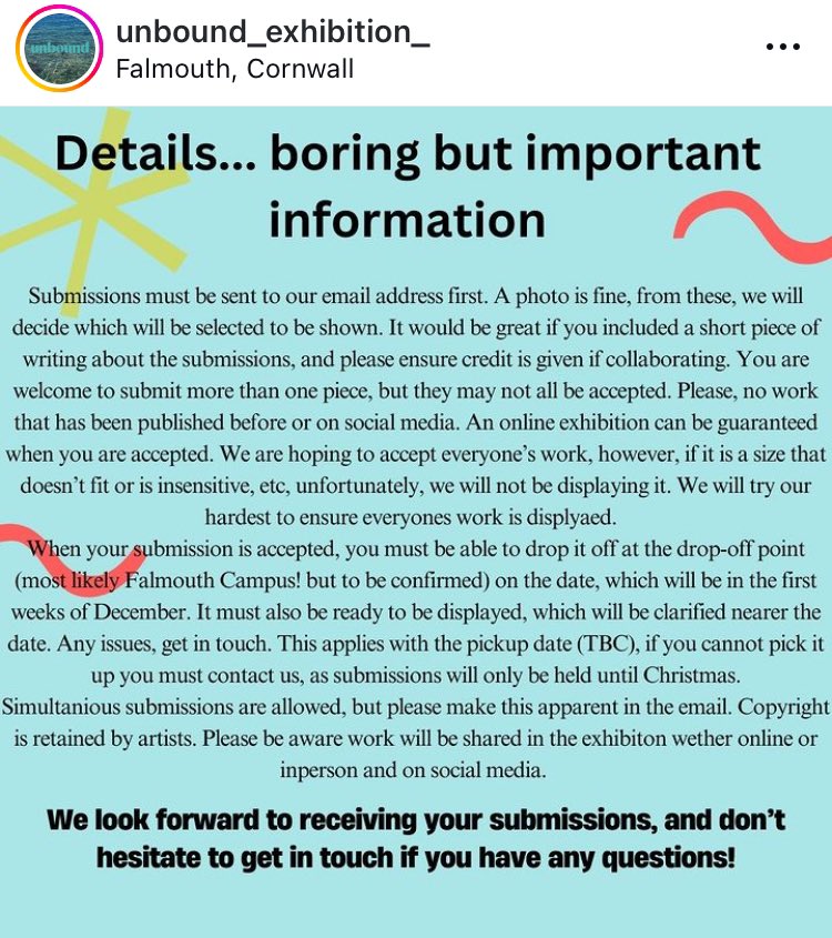 Poets/Writers/ Artists/Photographers! My daughter Evie is inviting submissions to an exhibition she’s curating for her degree in Falmouth. She’d love you to submit your words &amp; pictures &amp; support her community activism. Details below (or do reply/ DM me.) Thank you for support!