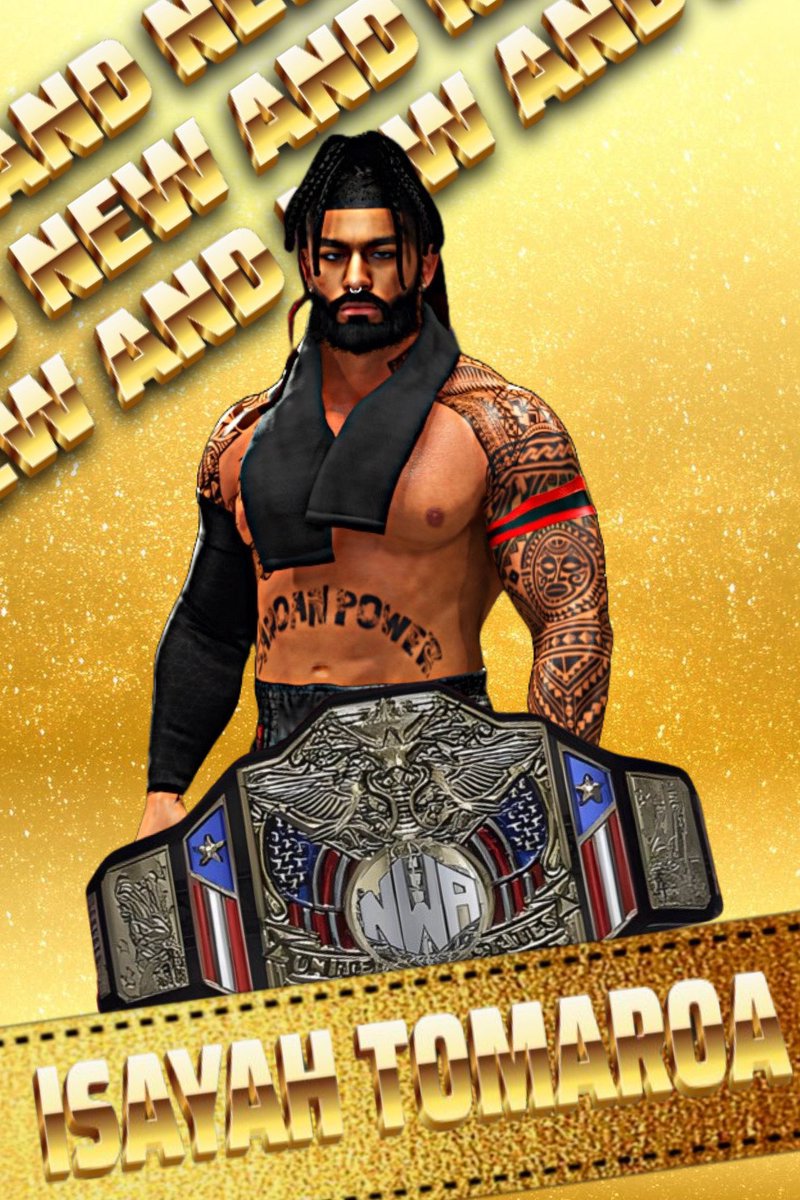 ANDDDD NEWWW #UnitedStatesChampion…

ISAYAH TAMAROA

After just making his debut a couple of months ago Tamaroa plowed through everyone in the United States Championship Tournament and he has won the gold.

#NWA24 #NWAGoldRush #AndNew
