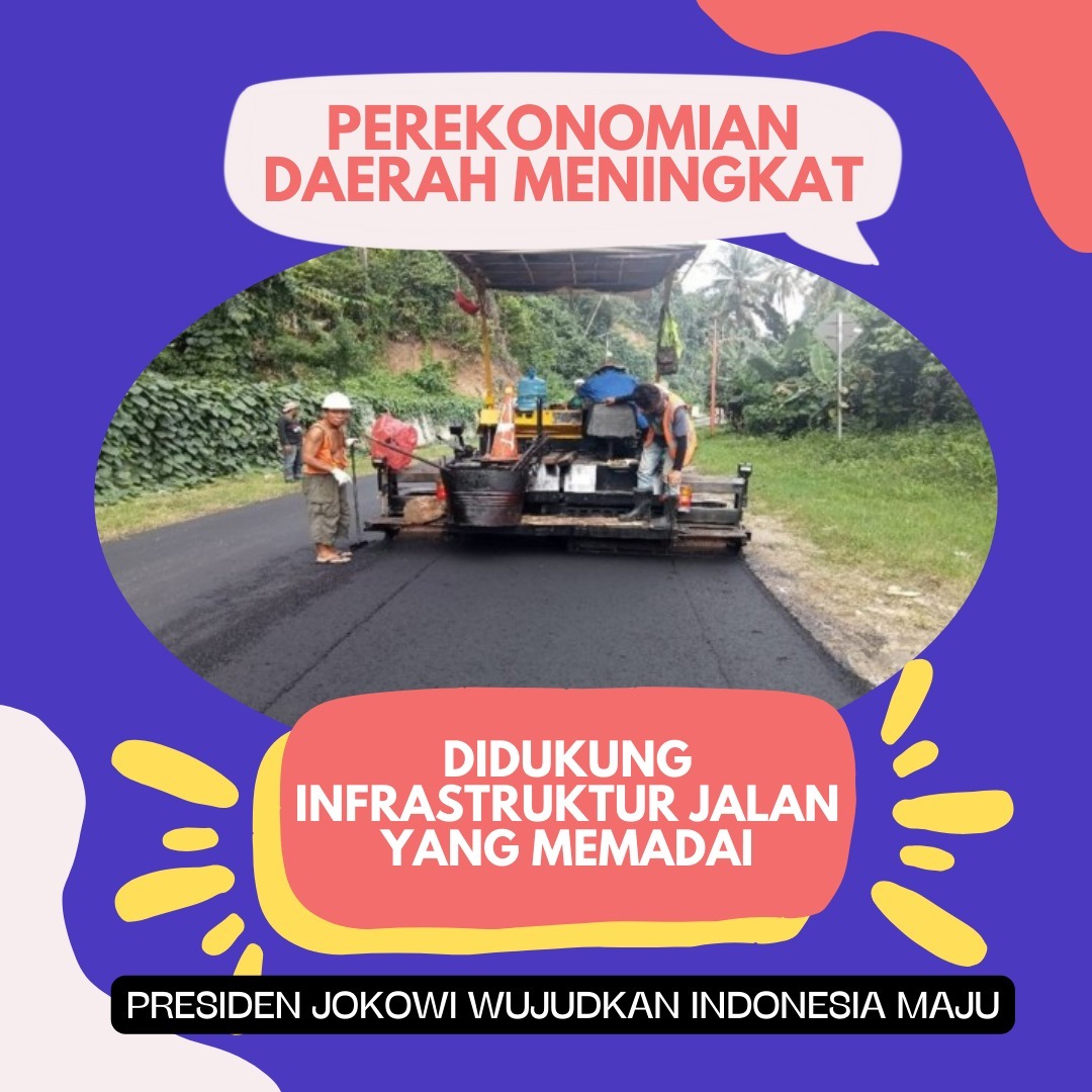 SitiKusmawati11's tweet photo. Kebijakan Presiden Jokowi dalam pembangunan berbagai proyek jalan di seluruh wilayah perlu dilanjutkan daam rangka membangkitkan kegiatan perekonomian di daerah

#IndonesiaEmas #विजयादशमी #Vijayadashami #お笑いの日 #TimnasDay #라이즈_6인으로_오래보자 https://t.co/PW745rSv5l