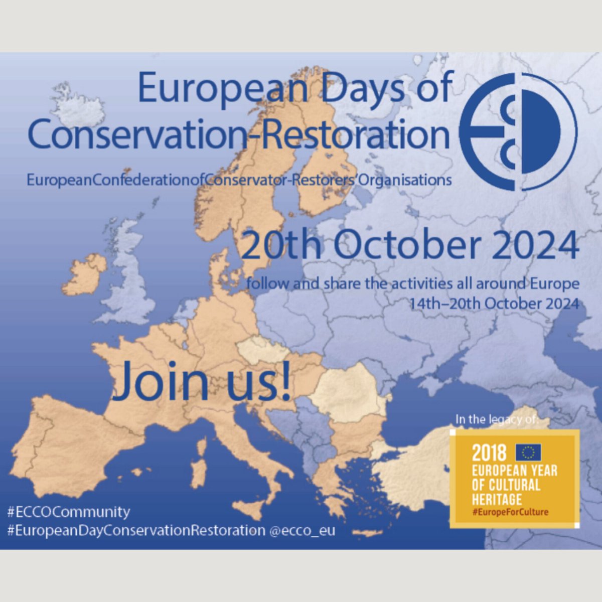 Participem en la setmana europea de la conservació i restauració oferint unes jornades de portes obertes. 
Acompanya'ns en la celebració del 20è aniversari d'Ars Antiqua!
👉🏻 Imprescindible inscripció prèvia!
#EuropeanDaysConservationRestoration