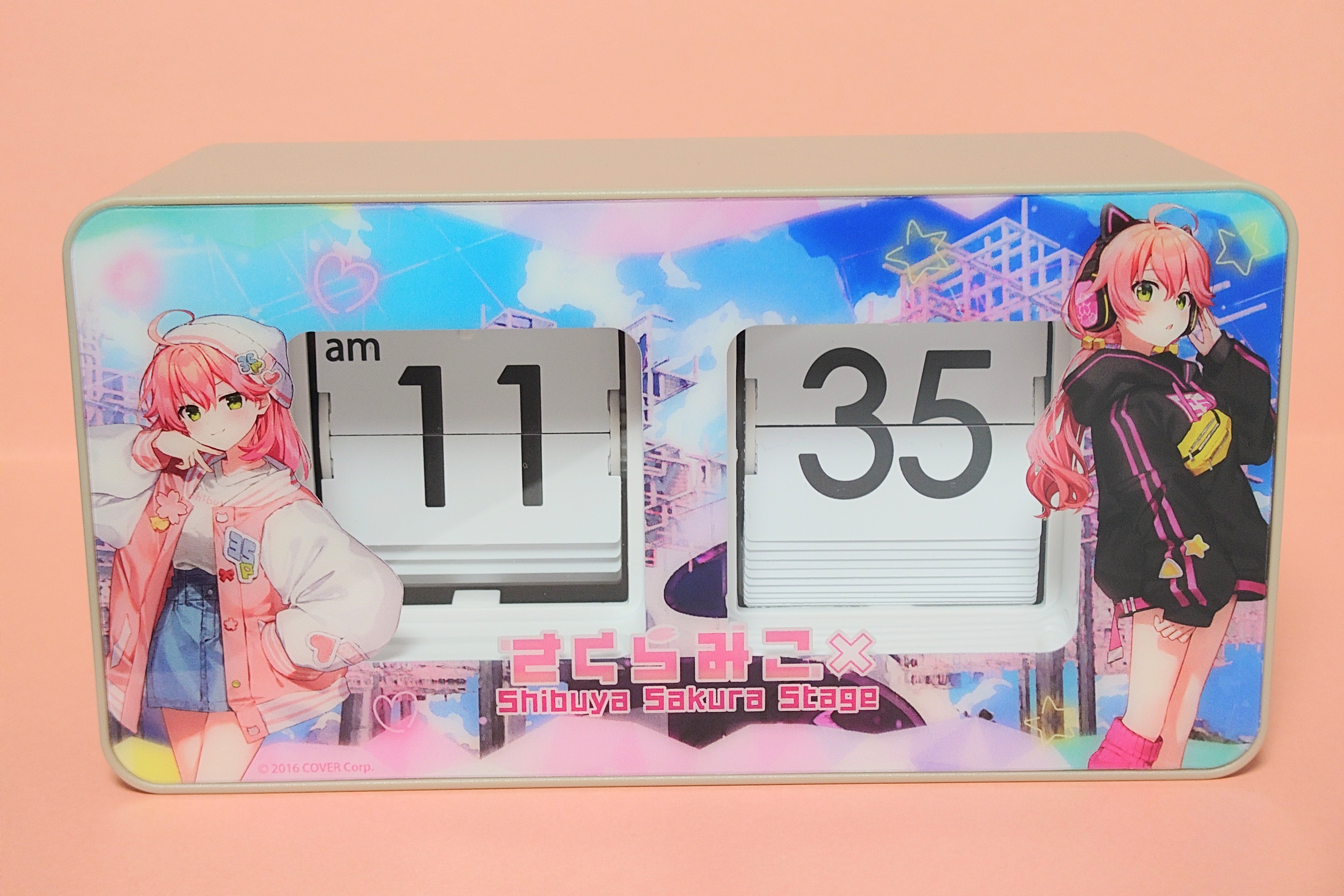 さくらみこ　パタパタ時計　渋谷SAKURAステージ さくらみこパタパタ置き時計渋谷さくらステージ