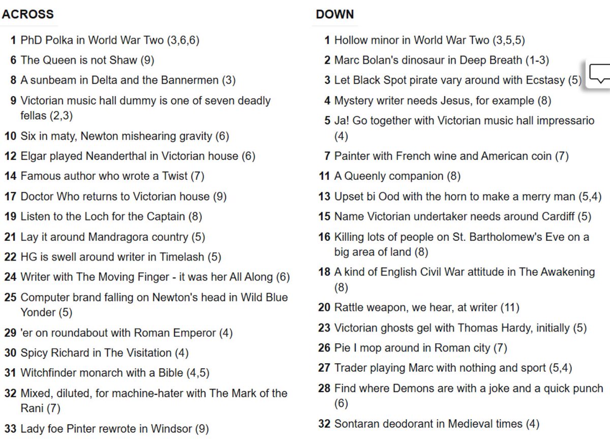 UncleBeard1978's tweet photo. What the Dickens?! It’s CELEBRITY HISTORICALS week at #CrypticWho, the interactive #DoctorWho crossword https://t.co/m3RPepBZ9a  Have a crack at solving the clues! https://t.co/HDpeCftCBp