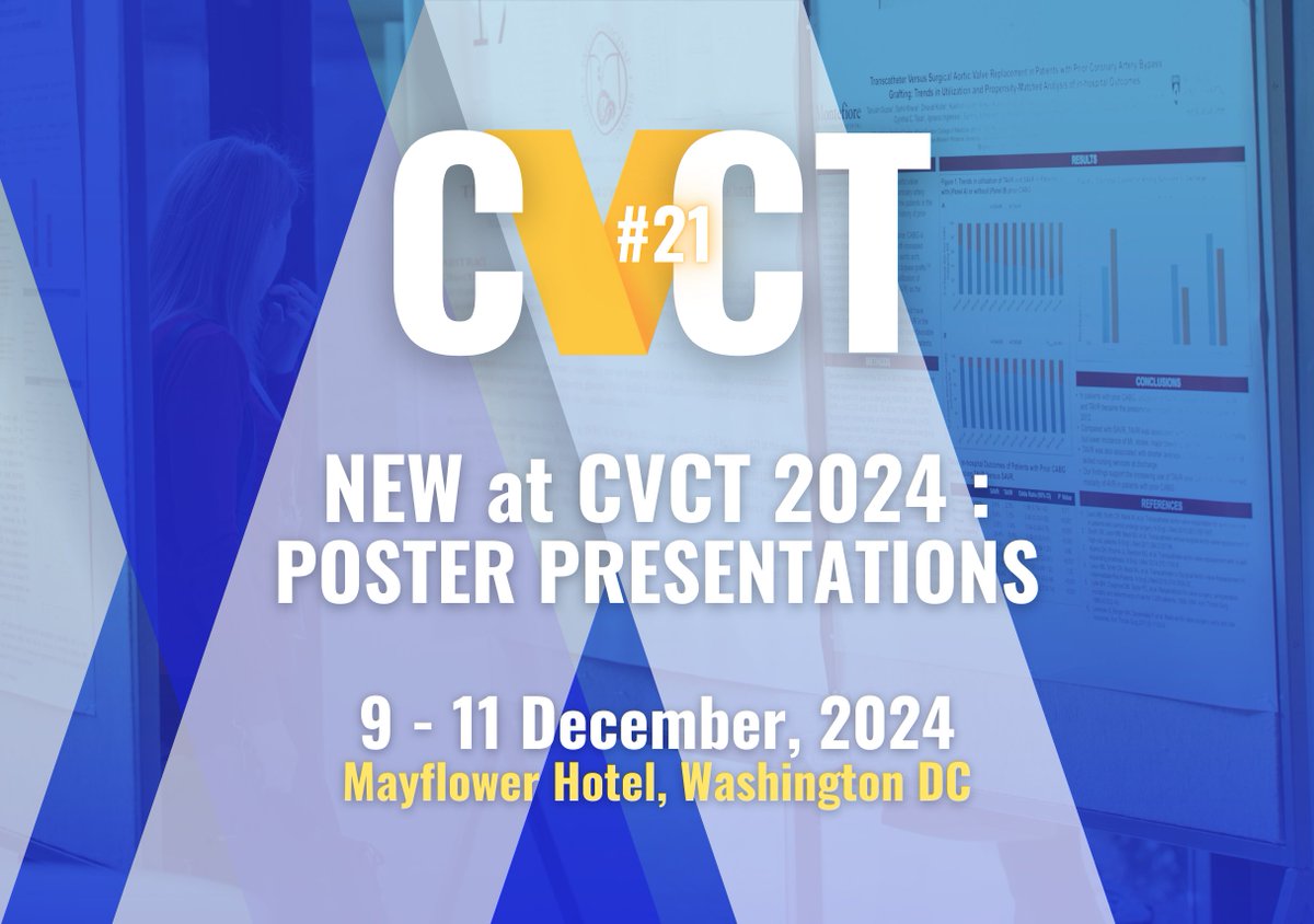 #CVCT2024 : NEW ! Submit your abstract for POSTER PRESENTATIONS → A special French “Wine &amp; Cheese Poster Viewing Session” will be organized just after the keynote lecture on the evening of December 10th, at the peak attendance of CVCT. Find out more here: globalcvctforum.com/poster-present…