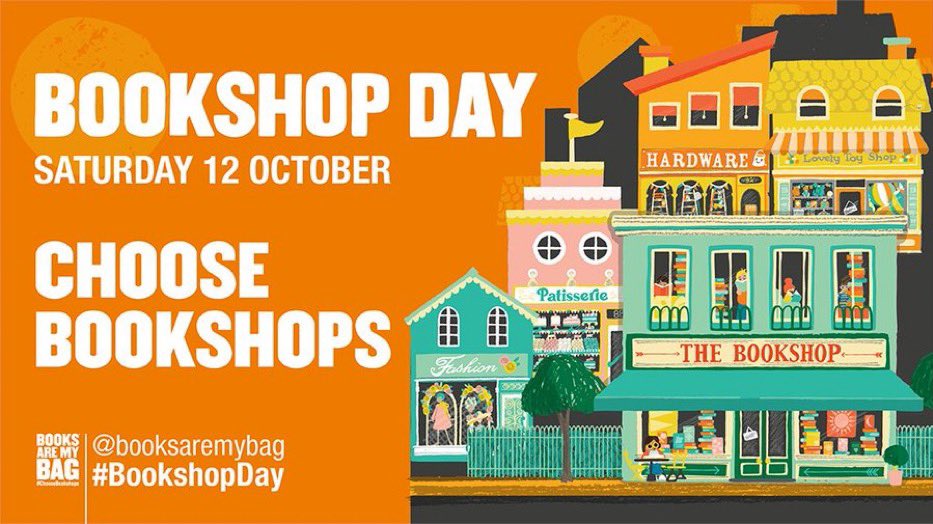 🧡TODAY!!🧡

🍁 3 bookshops
🍁15 writers &amp; illustrators
🍁 10 beers + books pairings
🍁 12th Oct

Happy #BookshopDay !!