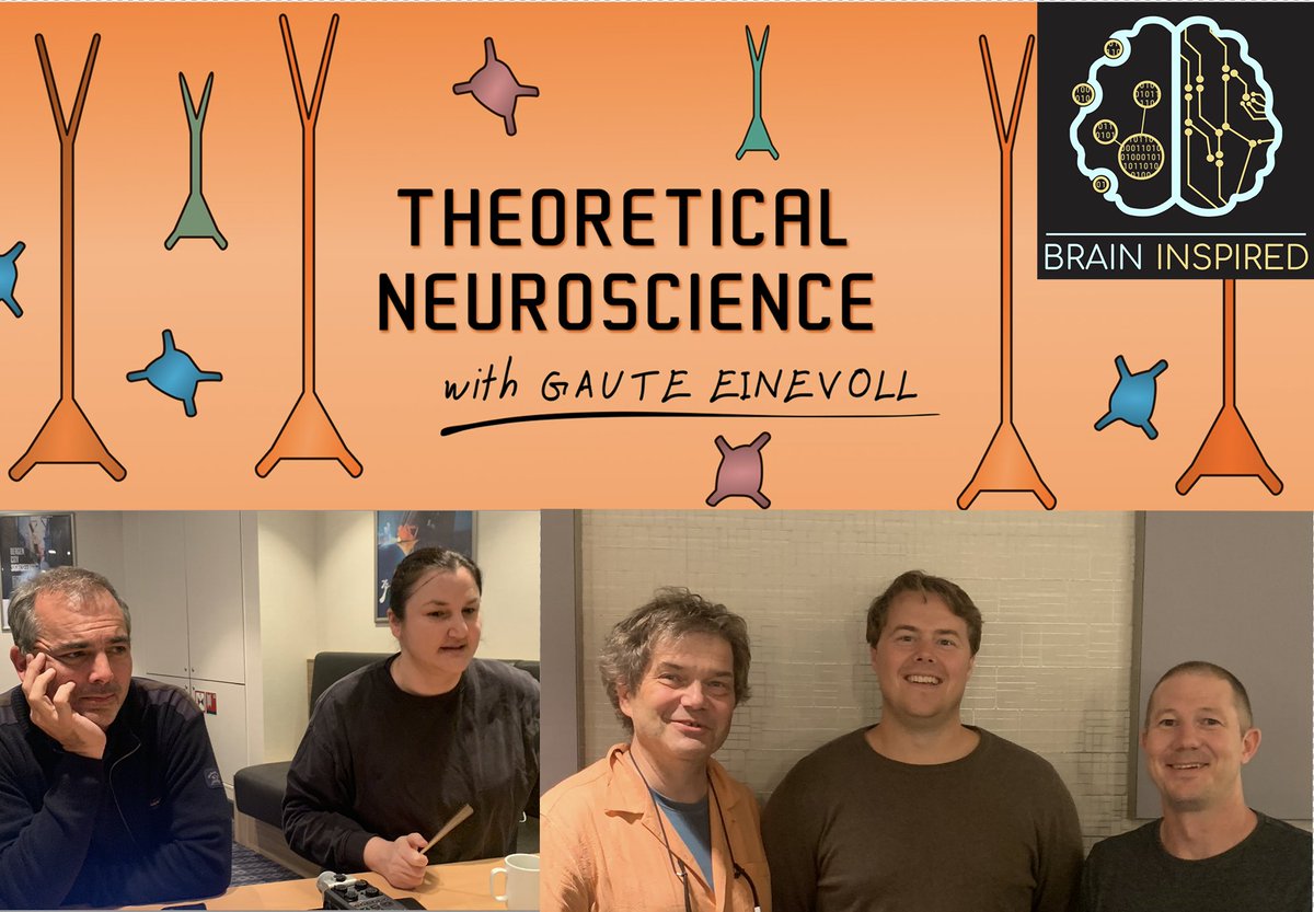 Gaute Einevoll (@gauteeinevoll) on Twitter photo Episode #20 in #TheoreticalNeurosciencePodcast: On neuro-AI on the boat - part 2 of 2 - with Paul Middlebrooks (<a href="/pgmid/">Paul Middlebrooks</a>), Cristina Savin, Tim Vogels (<a href="/TPVogels/">Tim Vogels</a>), Mikkel Lepperød
theoreticalneuroscience.no/thn20
Podcast from neuro-AI workshop in Norway, with BrainInspired Episode #20 in #TheoreticalNeurosciencePodcast: On neuro-AI on the boat - part 2 of 2 - with Paul Middlebrooks (<a href="/pgmid/">Paul Middlebrooks</a>), Cristina Savin, Tim Vogels (<a href="/TPVogels/">Tim Vogels</a>), Mikkel Lepperød
theoreticalneuroscience.no/thn20
Podcast from neuro-AI workshop in Norway, with BrainInspired