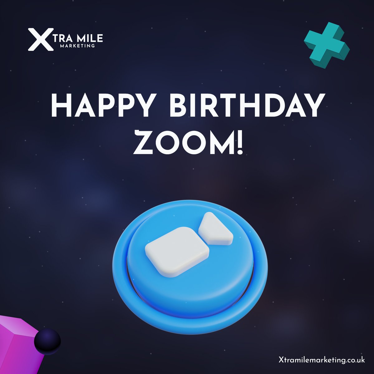 🎉 Happy Birthday, <a href="/Zoom/">Zoom</a>! 🎉

13 years ago today, Eric Yuan launched this amazing platform, and we’re so grateful for all the virtual connections it’s helped create! Here’s to more seamless meetings and fun virtual hangouts! 🥳

#HappyBirthdayZoom #Zoom #XtraMileMarketing