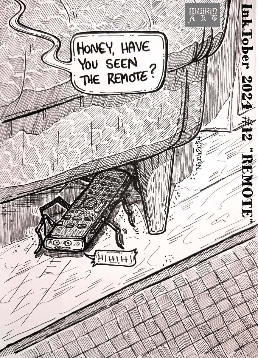 NanaHonkonen's tweet image. #Inktober2024 day #12 &quot;REMOTE&quot;
#PigmaMicrons on #sketchbook
#remote #inktoberremote #muirinartinktober2024 #muirinartrobots #drawingchallenge #art #illustrations #picofday #picofnight #inktober #finland #suomitaide #suomi #taide #inktoberfinland @inktober @drawmearobot