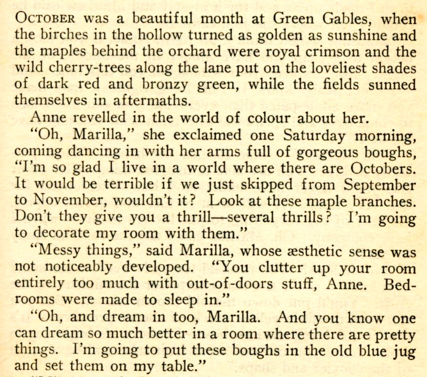 This will make your Saturday 🍁

• Lucy Maud Montgomery •