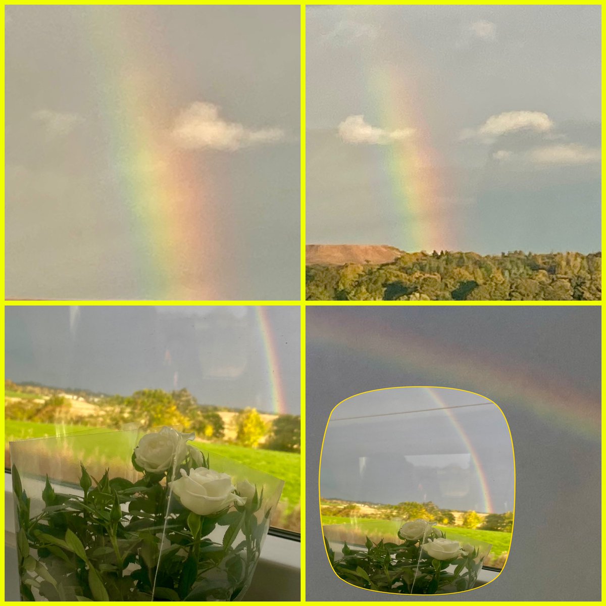 JudeMckerrecher's tweet image. #Octoberbreak🙂#tinymomentsofjoy🫶in thanking a wonderful team🌍🌏🌎🙌(so grateful for their perseverance, dedication, efforts); trees &amp;amp; sun rising from classroom window; happy times with classes; photos my kids took of the Aurora Borealis; 🌈from train this morning; kindness🙏