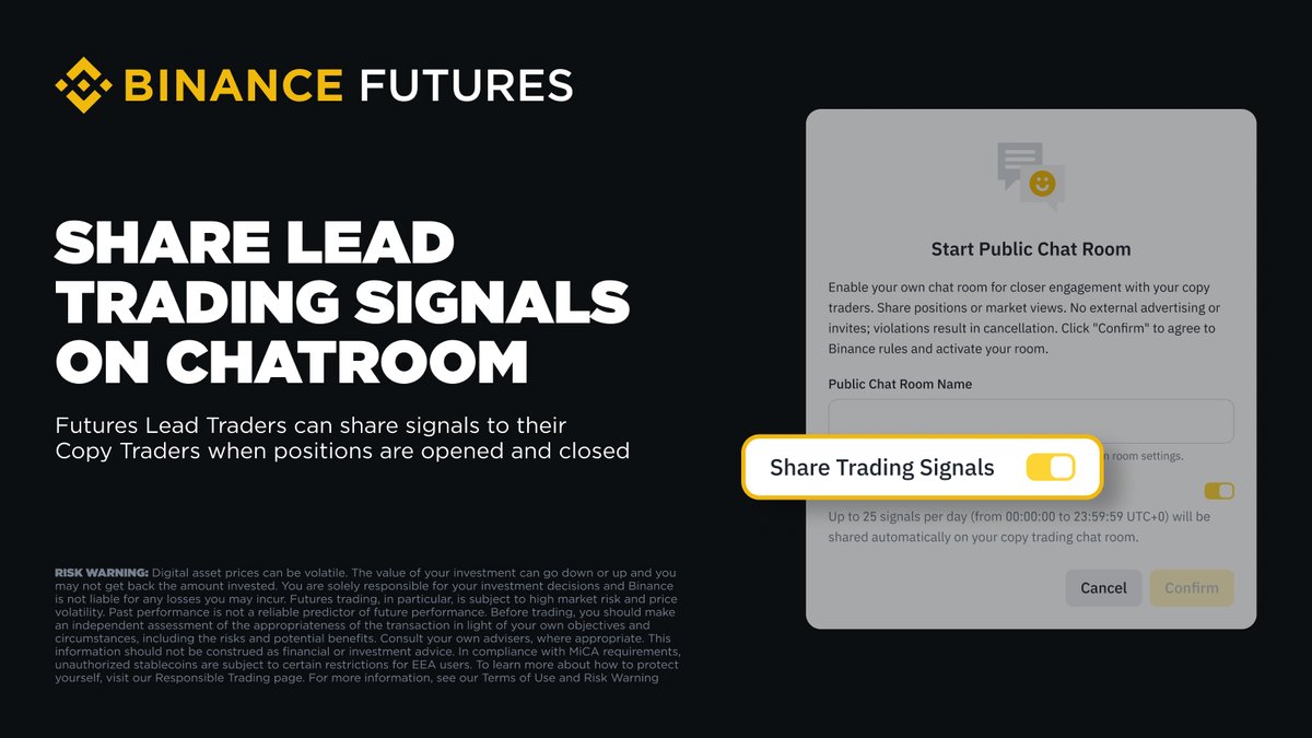 Binance tweet media