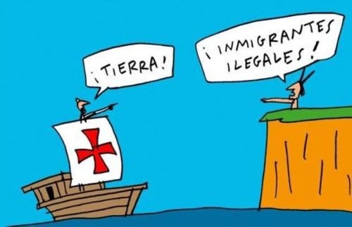 Está viñeta le duele al Racista y Amante Patrio Español.
#12DeOctubre #DiaDeLaHispanidad