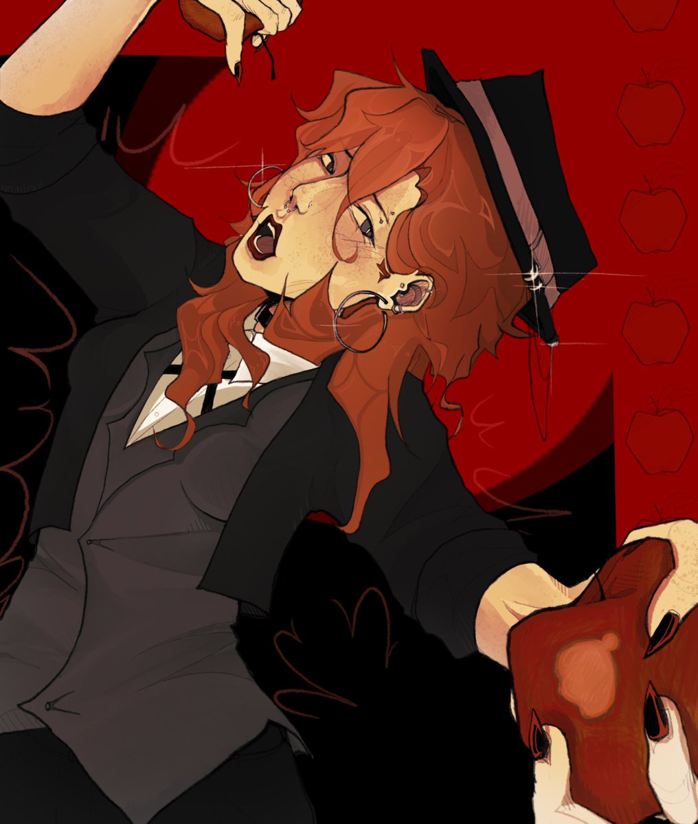 overallexit's tweet photo. An Older Fem!Chuuya drawing :3 
 #bungostraydogs #soukoku #chuuyanakahara https://t.co/58iP2rkQLn