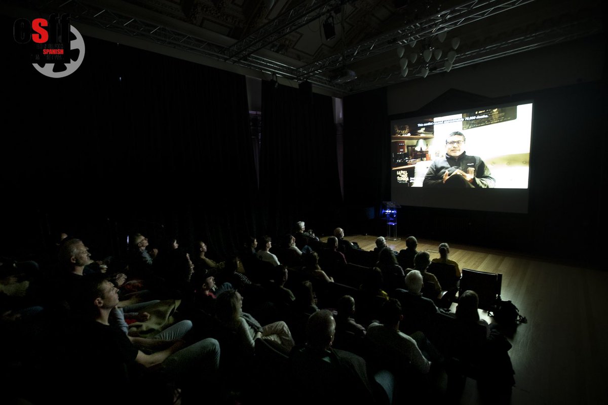 _ESFF's tweet photo. Getting ready for our second weekend of ESFF- it has been a joy to reunite with audiences and see cinemas full of people celebrating Hispanic cinema. 
Thanks for all the support , we still have a jam packed programme of films and Q&amp;As to indulge in. See you there!

📸- @PakoMera https://t.co/s9aZURYDKF