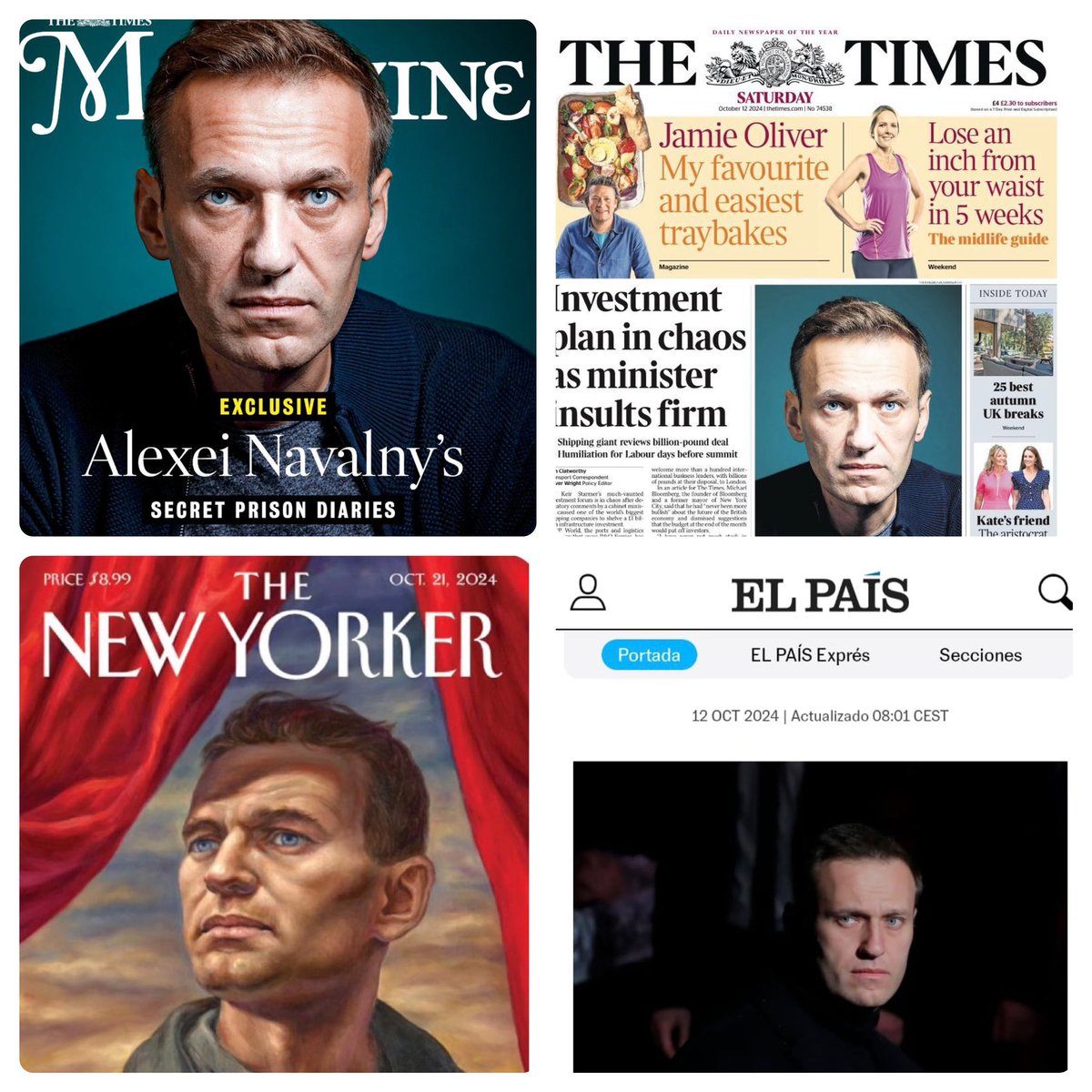 Around the world today, read extracts of Alexei Navalny’s memoir PATRIOT — fearless, inspiring, moving, funny — his unforgettable final letter to the world. Publication Oct.22, 2024.
