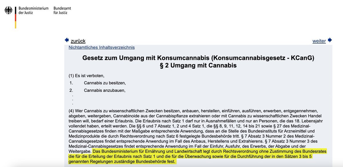 Warum #CemAmZug?

Weil <a href="/Karl_Lauterbach/">Prof. Karl Lauterbach</a> das versprochene Gesetz zu Säule 2 der #Cannabis-Legalisierung wohl nicht mehr umsetzt.

Das #KCanG lässt aber Modellprojekte auch ohne eigenes Gesetz zu. Die Behörde für solche Genehmigungen bestimmt das @bmel und damit <a href="/cem_oezdemir/">Cem Özdemir</a> 
🥦