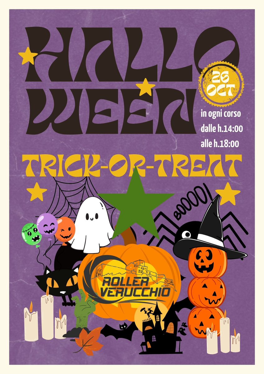 rollerverucchio's tweet photo. Una festa mostruosa é in arrivo, nelle palestre il 26 ottobre ci divertiremo con tutti i bambini e non solo, dalle ore 14:00 alle ore 18:00, in ogni corso presente 👻💀🎃 https://t.co/G6IRUy8jin