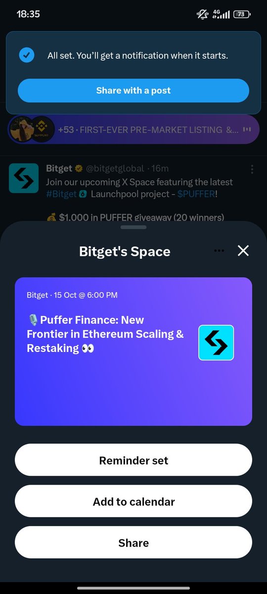 JuMarinn's tweet photo. @bitgetglobal @puffer_finance Thank you, I was there at the event, and it was great. @EthanErick78853 @chiofio @evans_maur82110 https://t.co/mBHqUGjRk4