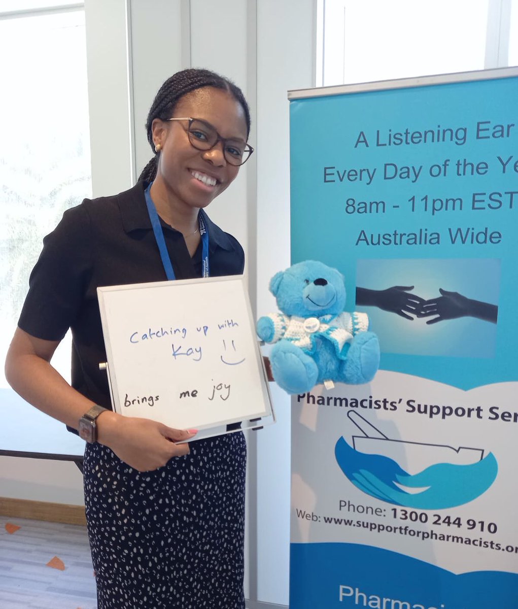 AusPharmSupport's tweet photo. Mide finds joy in catching up with @M_Kay_Dunkley (our PSS executive officer!) 💙🥳 @justcallmemide 

@PSA_National #WAATU24 https://t.co/Cs1icrMfj6