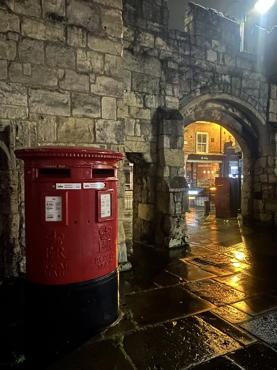 A rainy evening in York 😊 #postboxsaturday