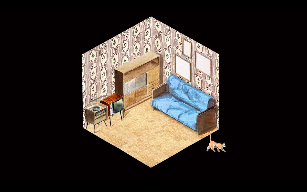 "Empathy for Concrete Things" blends personal stories with visuals to explore Soviet-era architecture’s impact on identity and politics. Through paintings and animation, Gregory Gan crafts a great narrative on how modernist buildings embody both utopian dreams &amp; tragic histories.