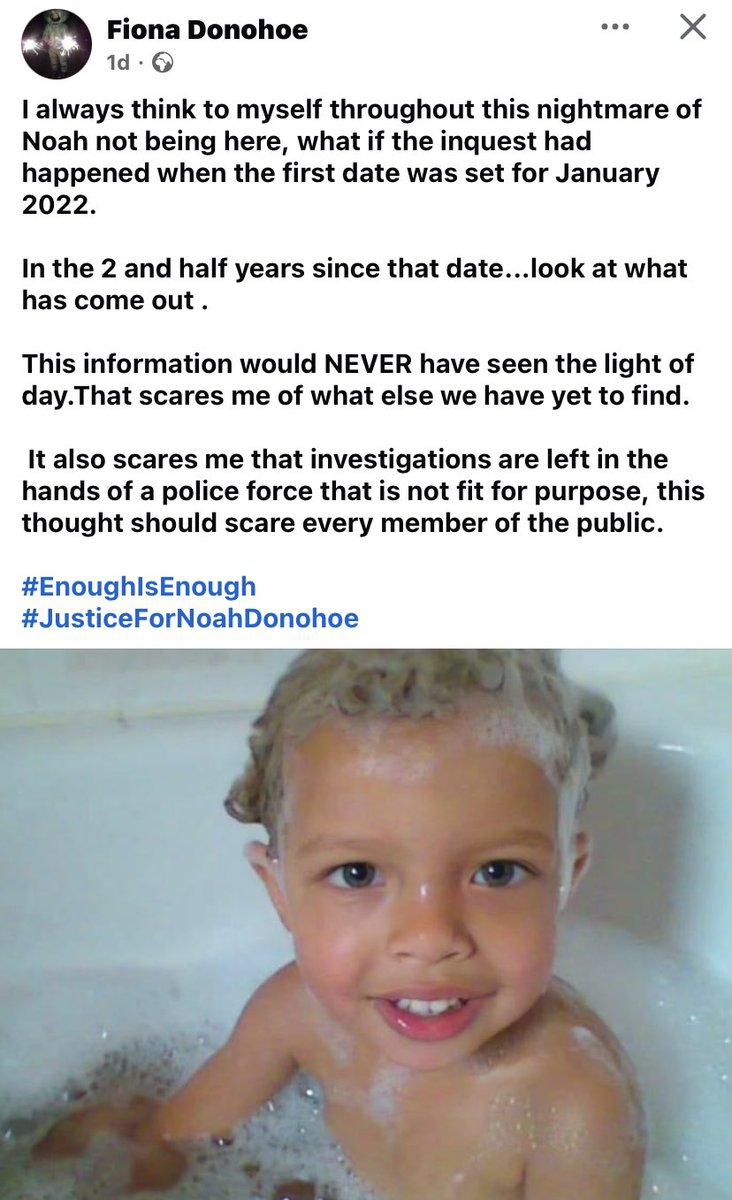 ManusSinead's tweet photo. #EnoughIsEnough

#JusticeForNoahDonohoe 💙 https://t.co/RXVaqBkzWQ