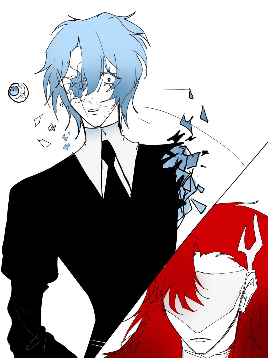 Aqua_sea_HNK's tweet photo. #Lunarians1st_HNK

และก็เป็นอีกครั้งที่มีเหตุการณ์ที่แปลกสำหรับเขาได้เกิดขึ้นร่างสูงโปร่งพุ่งเข้าไปโจมตีมณีสีชาดอย่างไม่สนใจอะไร

แขนข้างที่ถนัดหวัดแกว่งปลายดาบอย่างชำนาญมือและไม่พลาดจนกระทั่ง...

*เพล่ง*

ใบหน้าที่ดูตกใจของมณีสีทะเลเบิกตากว้างก่อนจะยิ้มเบาๆ

``พลาดสะแล้วสิ..`` https://t.co/zcOrGPi1V1