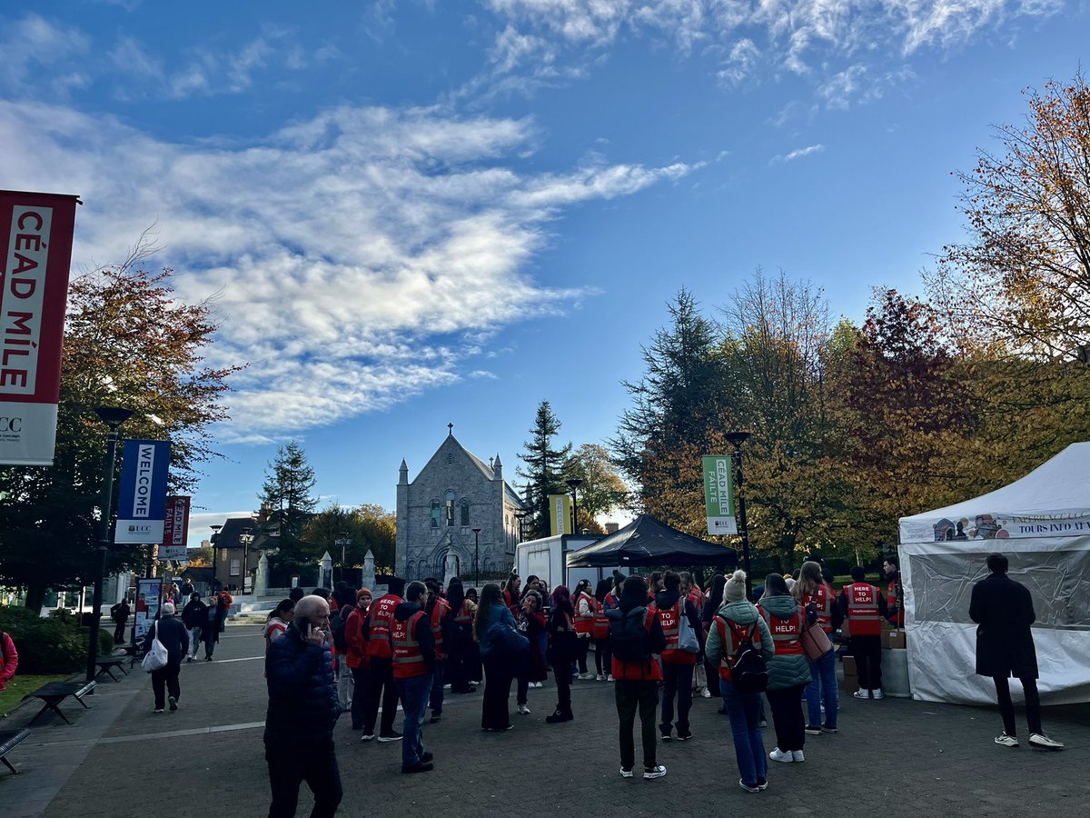 A great day to explore UCC ☀️

We’re looking forward to welcoming thousands of students to campus today for our 2024 Open Day.

Join us from 10am to 3.30pm today for special events, talks and much more. ucc.ie/en/study/under…