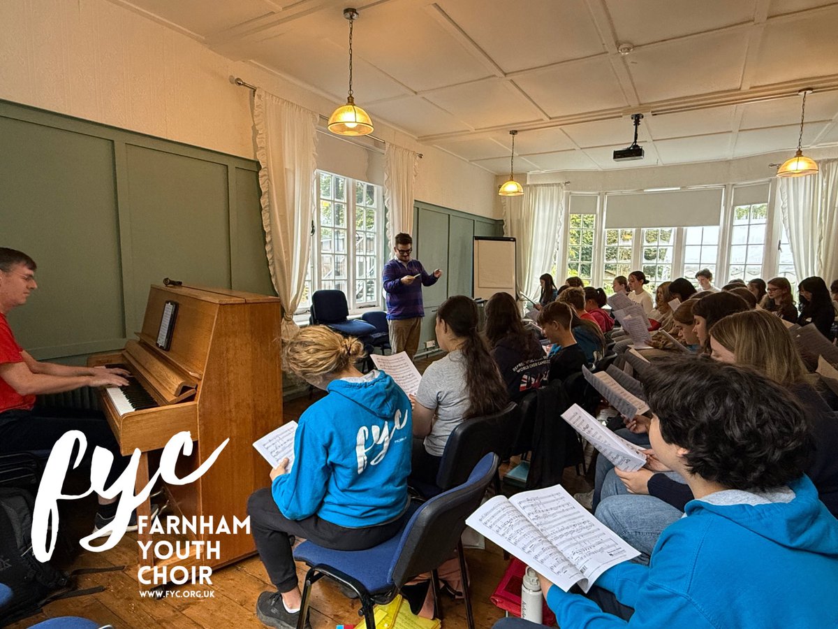 Senior Choir hard at work learning new music with guest conductor Cole Bendall their weekend residential.