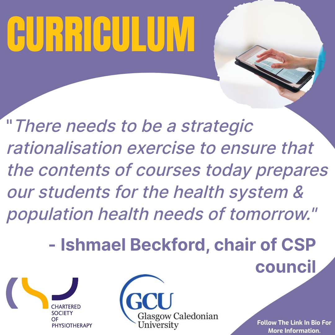 📢 Shape the Future of Physiotherapy!   

⭐️Ever thought physiotherapy education could be different?    

Have your say 👇

⭐️Come find us at our poster, number 203 at the CSP  conference today.

⭐️Complete our survey &amp; sign up for a consultation meeting: csp.org.uk/networks/highe…