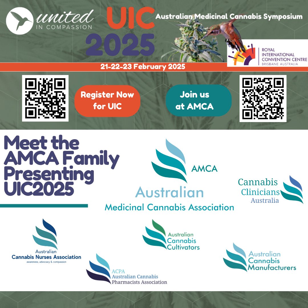 Have you got your tickets yet for UIC2025 Australian Medicinal Cannabis Symposium? Early Bird tickets end Tuesday.
Special guests Amazon John Easterling, Dedi Meiri, Sue Sisley, Peter Grinspoon, Dustin Sulak, Shiksha Gallow and many more.