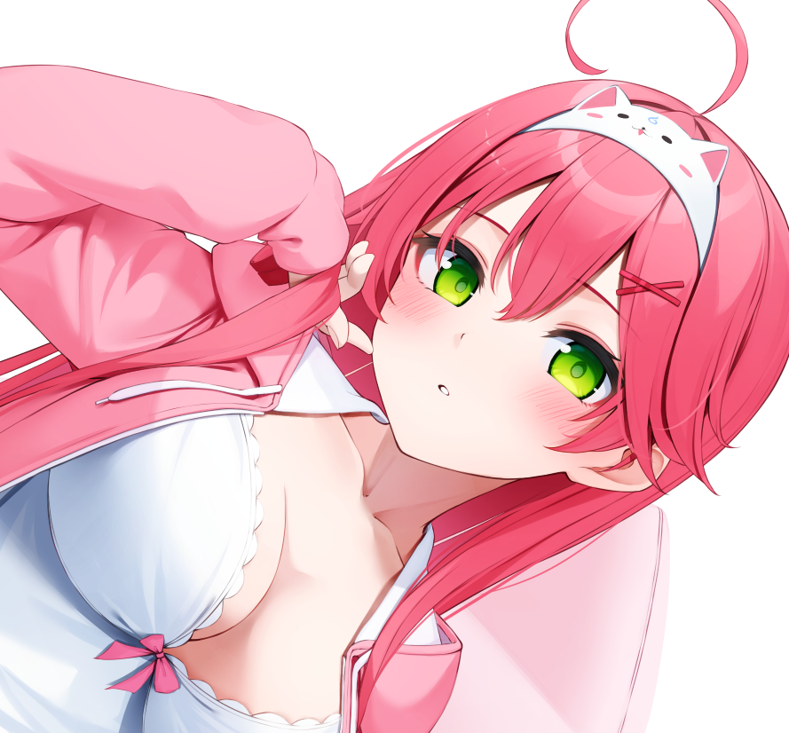 さくらみこ 「wipいい感じにみこち描けてる(●'ω`●) 」|にゃん🐾のイラスト