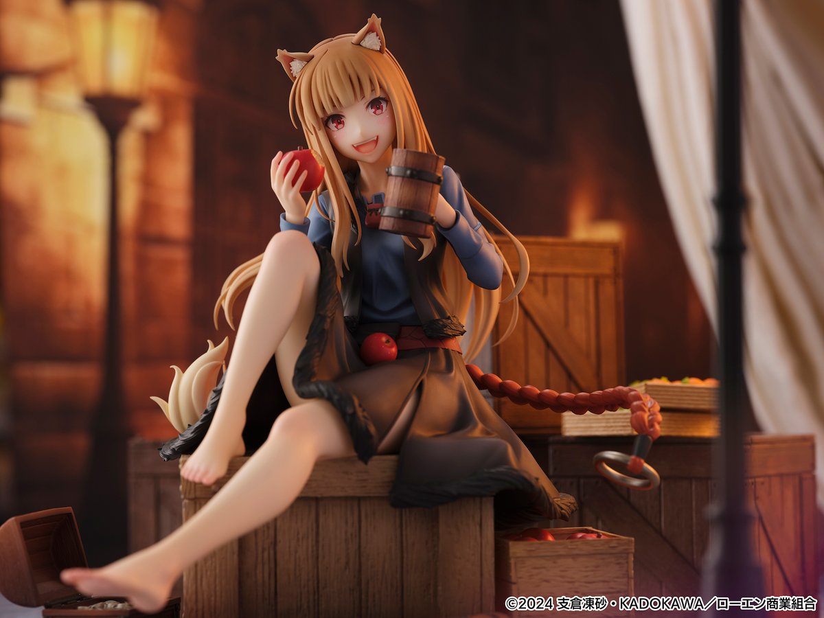 予約受付中📣  『 #狼と香辛料 』より #ホロ が1/7スケールフィギュア
