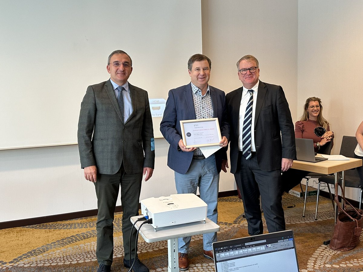 Distinguished service award from #EBU to <a href="/milanhoraplzen/">Milan Hora</a>