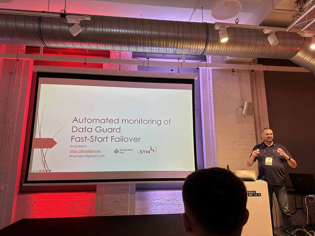 David Budac (@davidbudac) on Twitter photo Very complete and clear presentation from <a href="/ilmarkerm/">ilmarkerm.eu in BlueSky</a> on monitoring your DG configuration. Thanks! #POUG2024 Very complete and clear presentation from <a href="/ilmarkerm/">ilmarkerm.eu in BlueSky</a> on monitoring your DG configuration. Thanks! #POUG2024