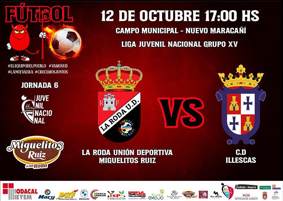 ⚽️ Hoy jugamos! 
🏠 En el Nuevo Maracañí  
⏰ 17:00 
🏆 Juvenil Nacional 
✅ <a href="/EFBLaRoda/">EFB La Roda</a> @Miguelitos_roda  
#️⃣ #LaRodaEsDeporte