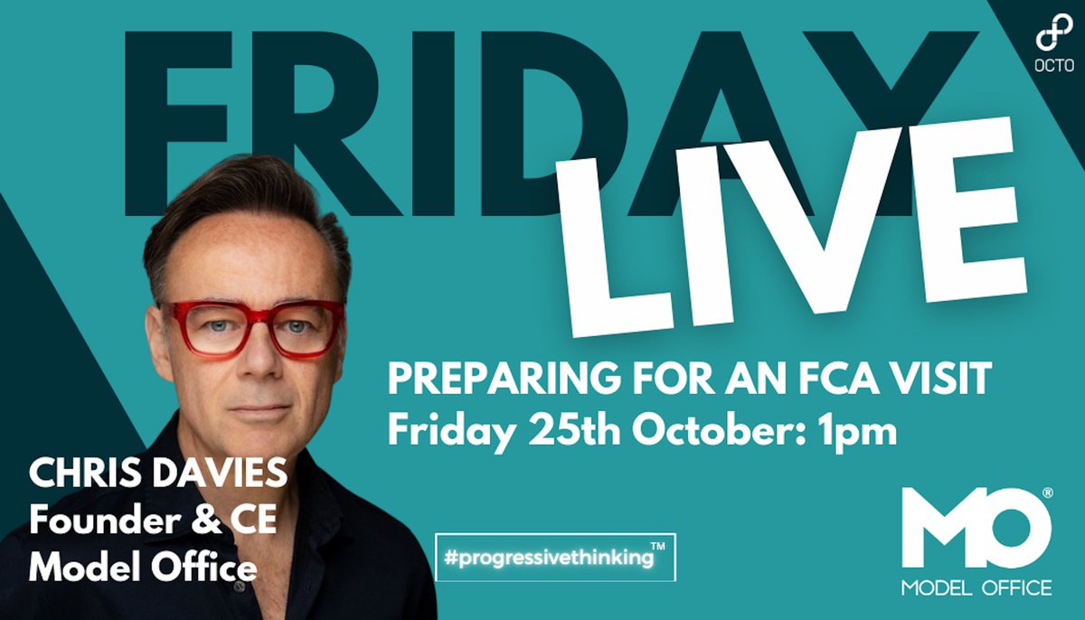 @octomembers (@octomembers) on Twitter photo Preparing for an FCA visit is the next session in our next ‘Friday Live’ series. Always informative, <a href="/ChrisatMOUK/">Chris Davies</a> will be leading the session but usual member Q&A to follow. Friday 25th at 1pm. All members welcome. Preparing for an FCA visit is the next session in our next ‘Friday Live’ series. Always informative, <a href="/ChrisatMOUK/">Chris Davies</a> will be leading the session but usual member Q&A to follow. Friday 25th at 1pm. All members welcome.