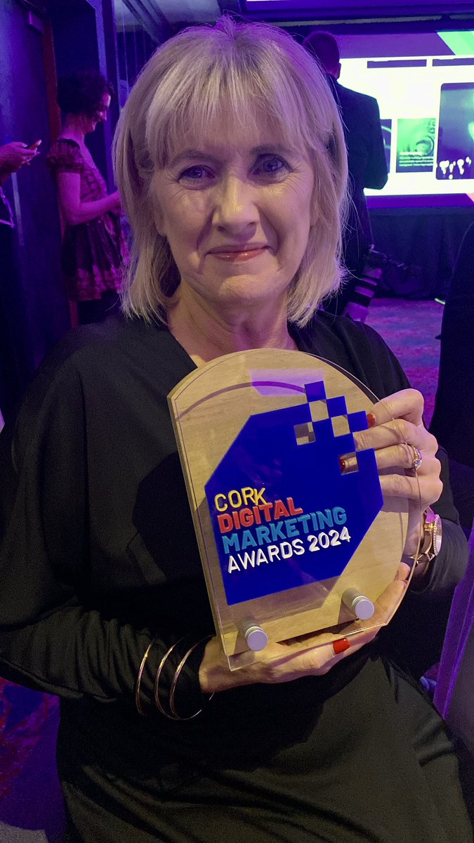 Delighted to be walking alongside Ability@Work  - wonderful achievement last night.  Award for the best us use of Digital Marketing for the Greater Good, at the @DigitalCork24 awards. Well done to Marian Hennessy Roche and the team.