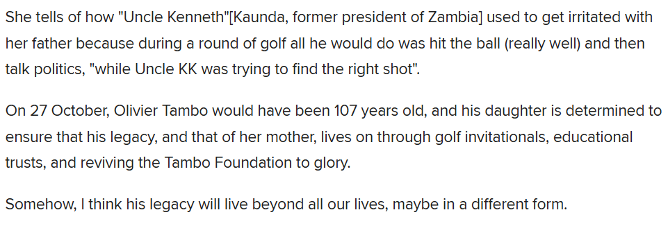 ORTambogolf's tweet photo. Take a swing at preserving history! ⛳️
Nomatemba Tambo shares how golf, trusts, and the Tambo Foundation keep her father’s legacy alive.
Be part of the OR Tambo Golf Invitational—register now: https://t.co/u5vVrCDpsK 

#ORTambo #GolfInvitational #Legacy #RegisterNow https://t.co/a2WCrJf9GV