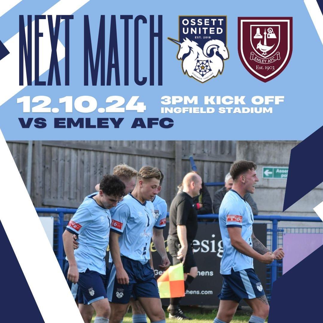 ⚽️ | MATCHDAY!

While the Premier League &amp; EFL take a break for international duty, why not come support your local teams in a West Yorkshire derby!

🆚 <a href="/Emley_AFC/">Emley AFC</a> 
⏲️ 3pm - TODAY  
🏟️ Ingfield Stadium, Prospect Road, Ossett, WF5 9HL  
🍺 Bar open from 12pm
🍔 Hot food available