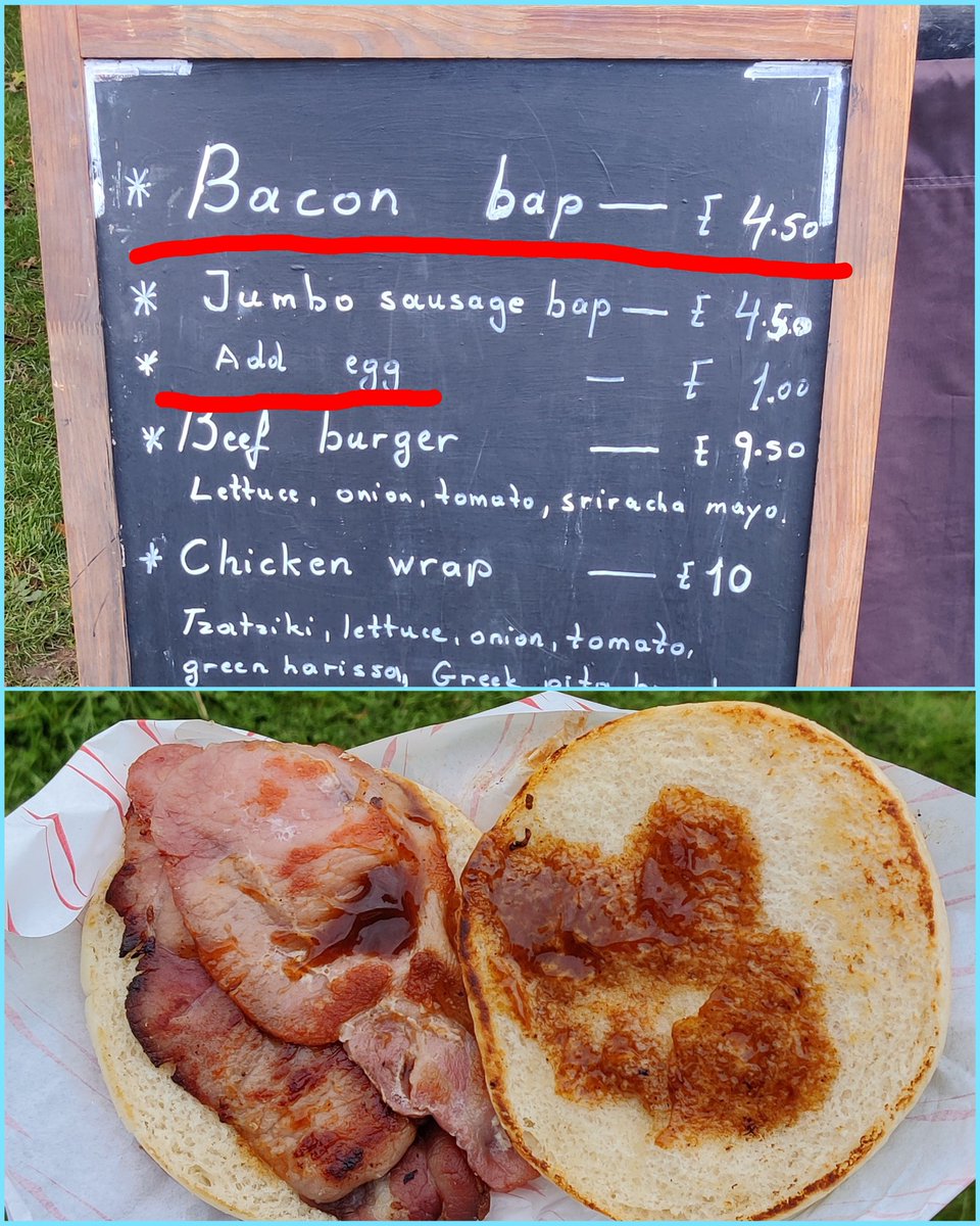 JoeSmoothie's tweet image. @CharliegNFTeth @FadedAlpha_ @galtoshi Saturday morning football (soccer to you 😒).
Bacon butty with brown sauce slight fail if you can spot it! #nobutter 🤣