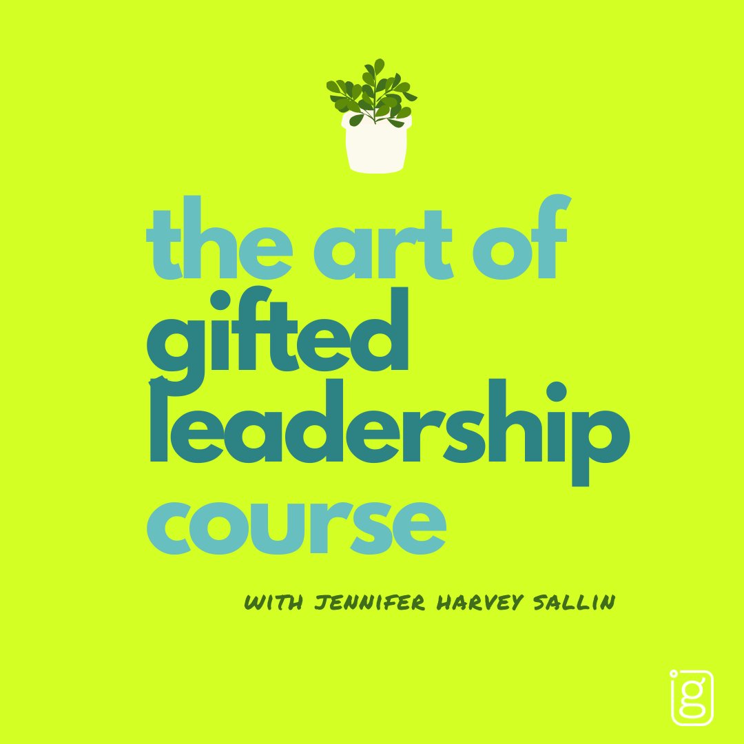 Coming up this Autumn. For gifted adults in positions of leadership ready to align their vision, mission, and goals to their gifted needs and development. Facilitated by our founding director <a href="/jenharveysalli4/">Jennifer Harvey Sallin</a> 

Learn more: intergifted.com/art-of-gifted-…