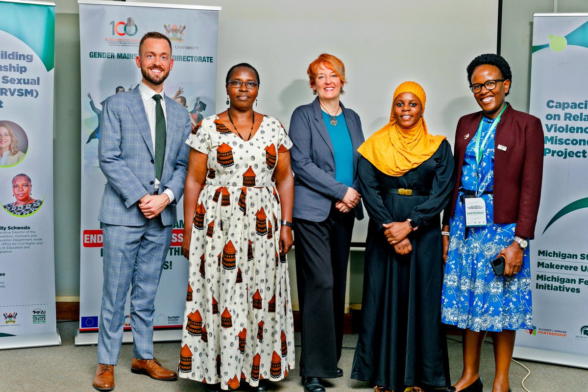 ZakiaAbubaker's tweet photo. MFAI RVSM Project, we were joined by Dr. Euzobia Mugisha Baine who is the Acting Director of the Gender Mainstreaming Directorate, MU representatives from MSU, Kelly Schweda and Michael Allensworth.
#mfai #rvsm #makerere #USAID
#usembassy #mgef #yalialumni #msu https://t.co/iDzwqOoJ7b