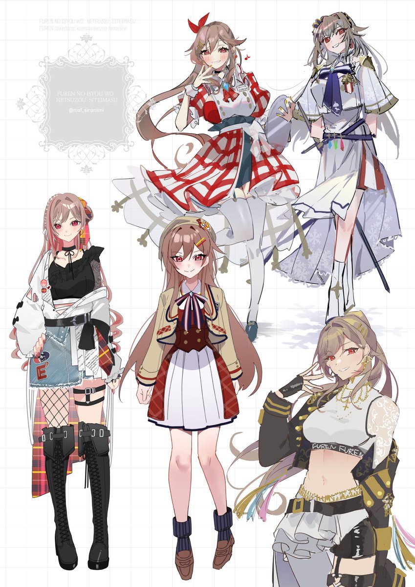 「のお衣装考えるの楽しいねの軌跡 」|しろむのイラスト