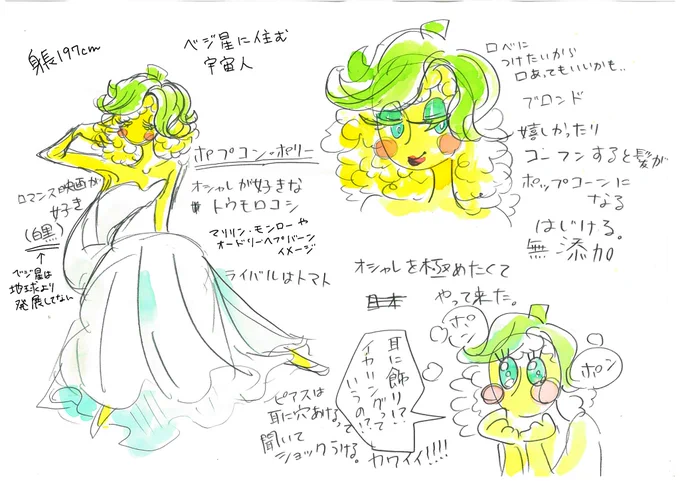 ポリィ・ポプコンの設定画① 