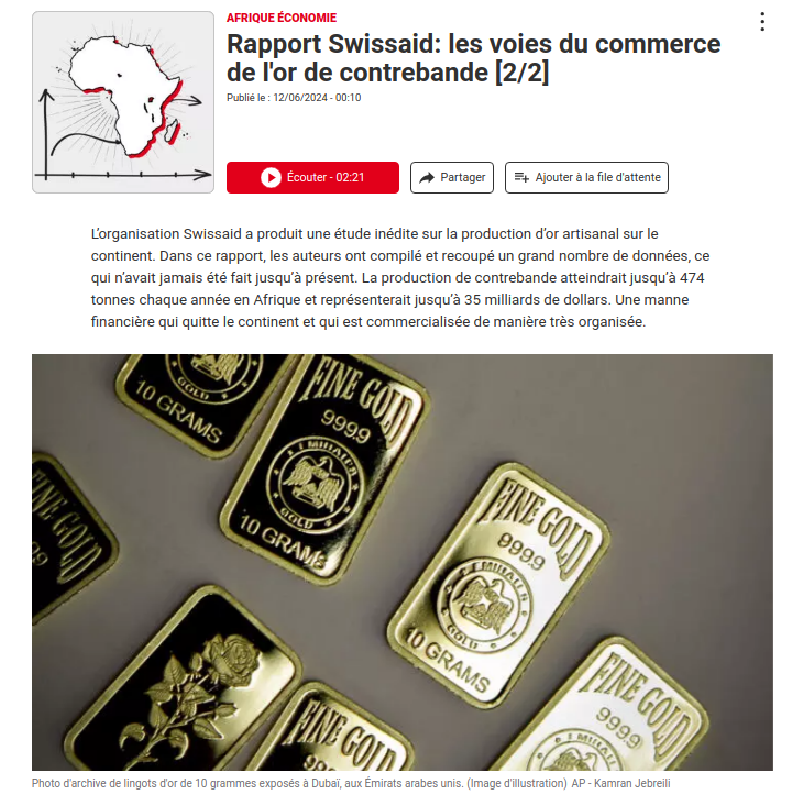 colonialwatch's tweet image. 5/5 - L&apos;étude de #Swissaid révèle l&apos;ampleur de la contrebande🕵🏽‍♂️d&apos;or en #Afrique🌍

🌍474 tonnes/an, soit 35 milliards $ qui quittent le continent illégalement💰#ContrebandeOr 😭😡

🌍Le #Mali🇲🇱et l&apos;#Ouganda🇺🇬, pays intermédiaires, attirent avec leur fiscalité avantageuse📉et de…