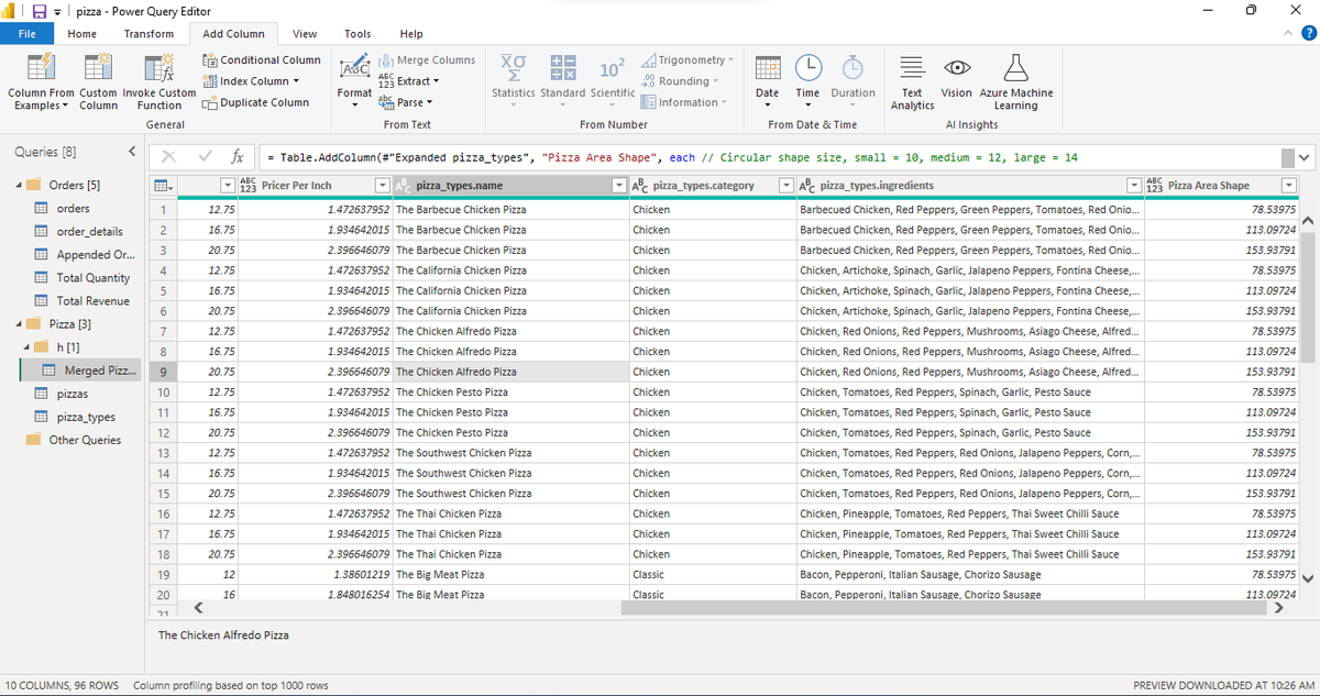 OreoluwaOl59386's tweet photo. Week 2 TDI power bi assignment teaching me about data manipulation in query editor, custom columns, merging and appending.
@TDataImmersed 
@DabereNnamani 
@JacobAjala 
@MSPowerBI 
#TDI https://t.co/TttDnT2HFV