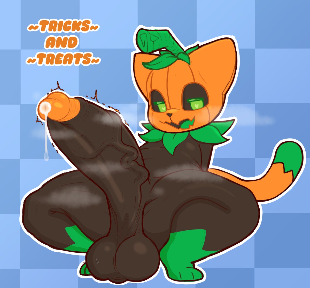DefunctUmbra18's tweet photo. That time of year to do some Pumkat smashing or get smashed by Pumkat :3
@acstlu wanted to do a little doodle for ya as a kind of thanks for inspiring my characters costume this year 🎃!
also my vote is for type F. https://t.co/aigM22AttN